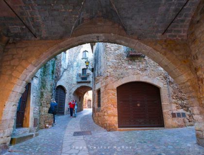Pals medieval village, Baix Emporda, The Costa Brava, Emporda region, Girona Province, Catalonia, Spain