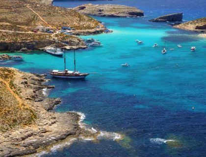 Algunas escenas de 'Troya' se rodaron en el Blue Lagoon.