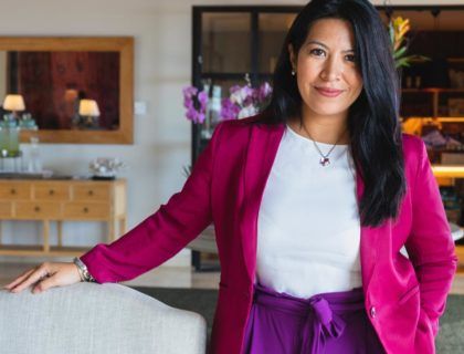 laura soruco, terraza abama