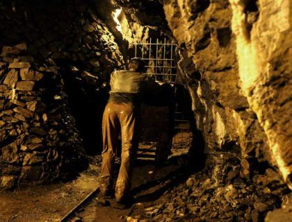 Interior de la Mina Eugenia.