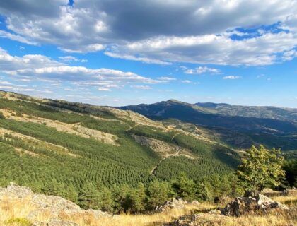 mirador de la Hiruela en la sierra del rincon