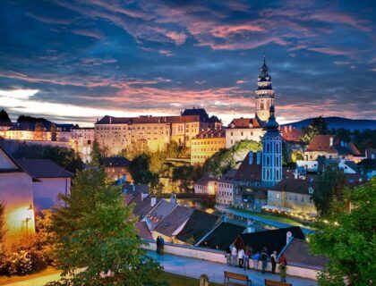 Castillo de cesky krumlov en chequia