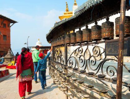 Swayambhunath o templo de los Monos, en Katmandú.