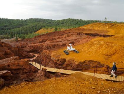 paisaje que parece marciano pero esta en huelva