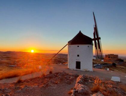 Atardecer desde el cerro de los molinos de Consuegra.