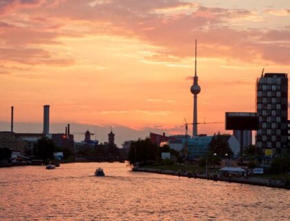 Atardecer en Berlín.
