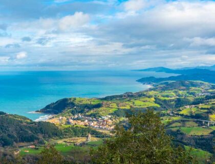 Vistas de Mutriku desde el monte Arno.