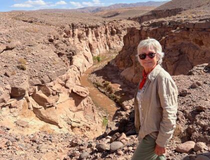 Sania en el desierto de Atacama.