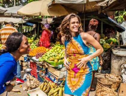 Belén Orive en Bonapriso (Camerún)