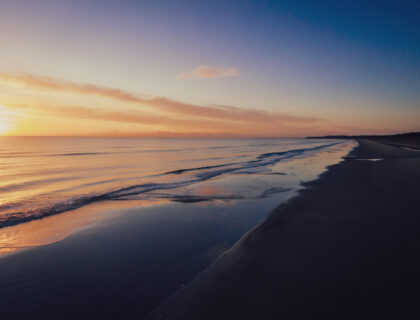 Atardecer en Curracloe, unas de las playas de Irlanda más bonita.