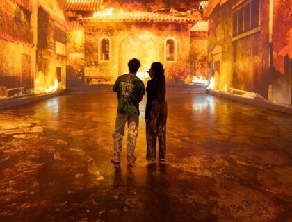 Sala de la exposición 'Los últimos días de Pompeya' en Matadero.