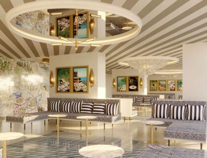 Recepción del hotel Mongibello.