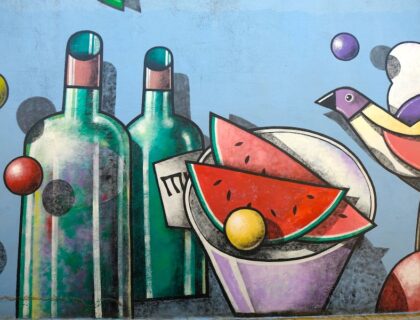 Detalle de un mural de Mucientes.