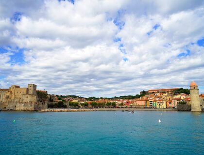 Vista de la bahía de Collioure.