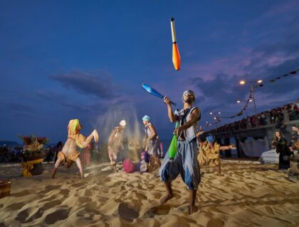 Ambiente festivo durante el Festival de Colón, en Puerto Santo. © Turismo de Madeira