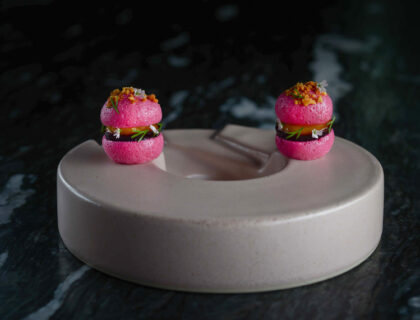 Plato del menú degustación de Tomás Treschanski en Trescha.