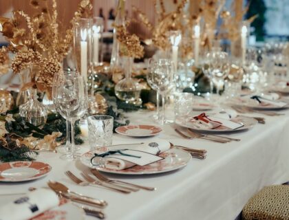 Mesa navideña del hotel Orfila, en Madrid.