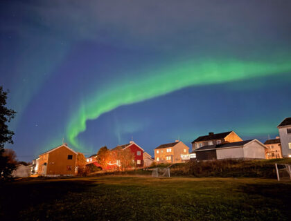 Aurora boreal en Vadsø.