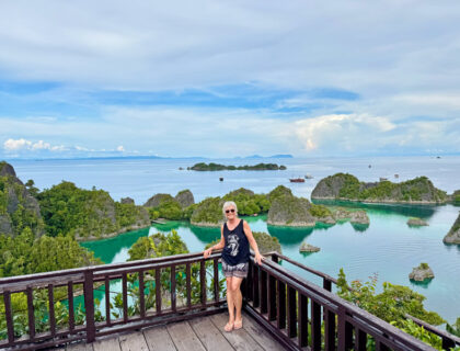 Sania Jelic en Raja Ampat.